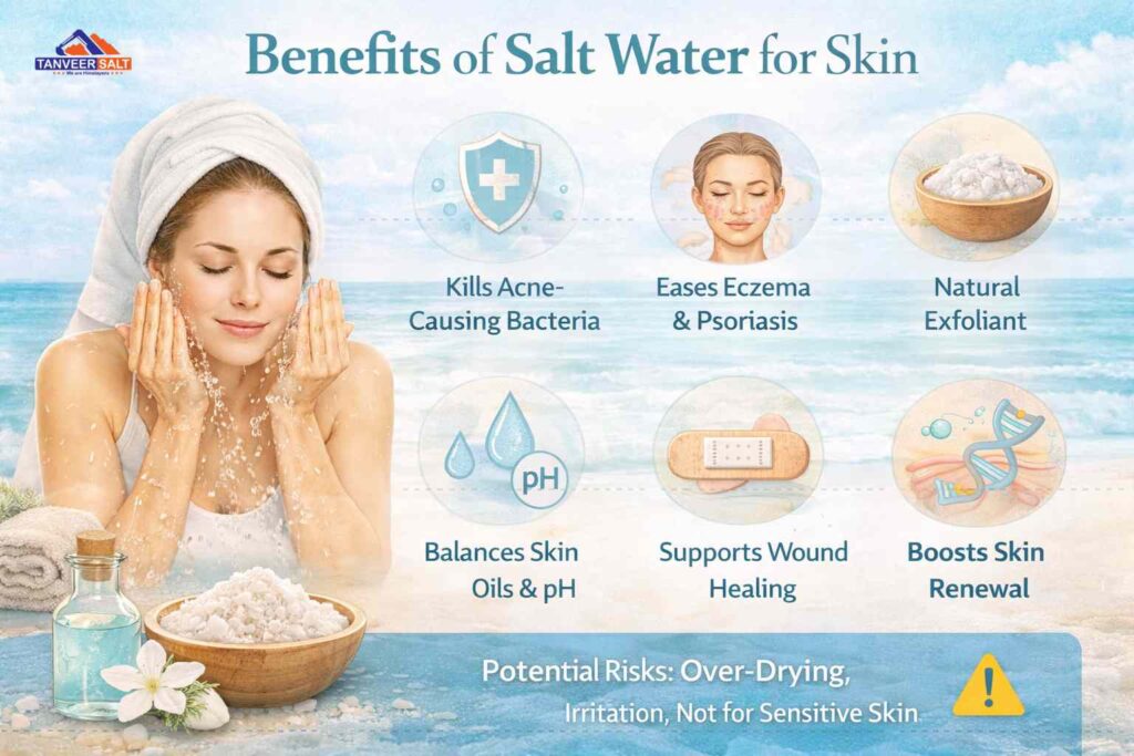 benefits of salt water for skin