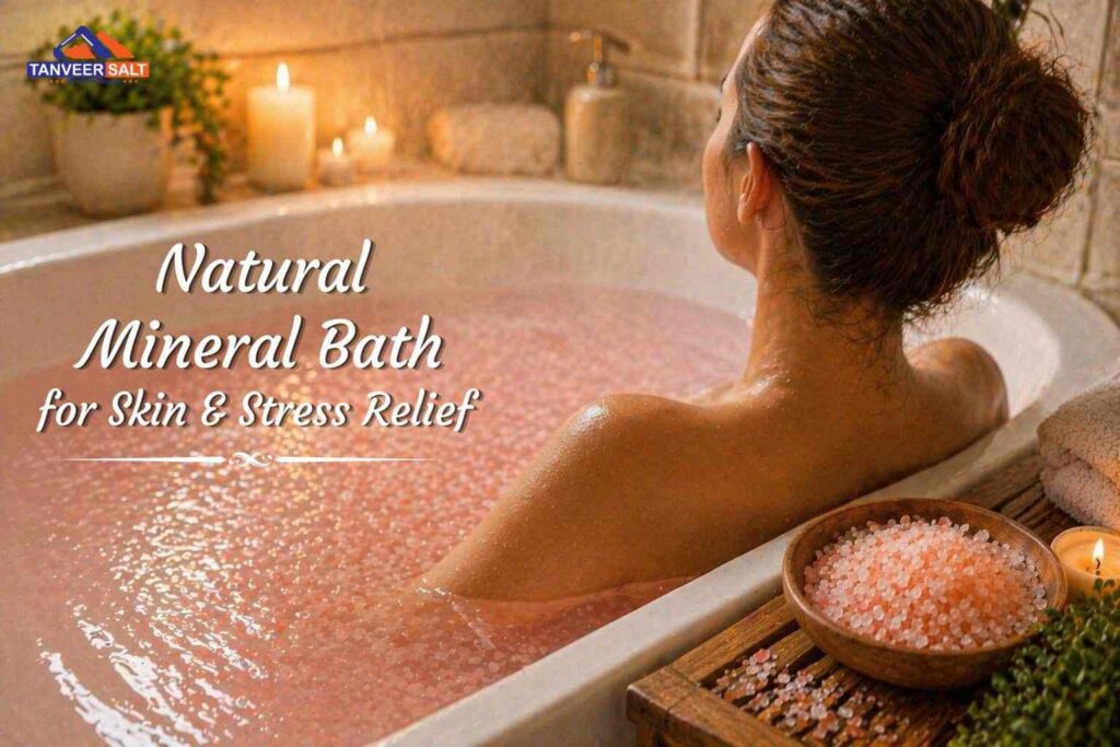 Benefits of bathing in pink Himalayan salt