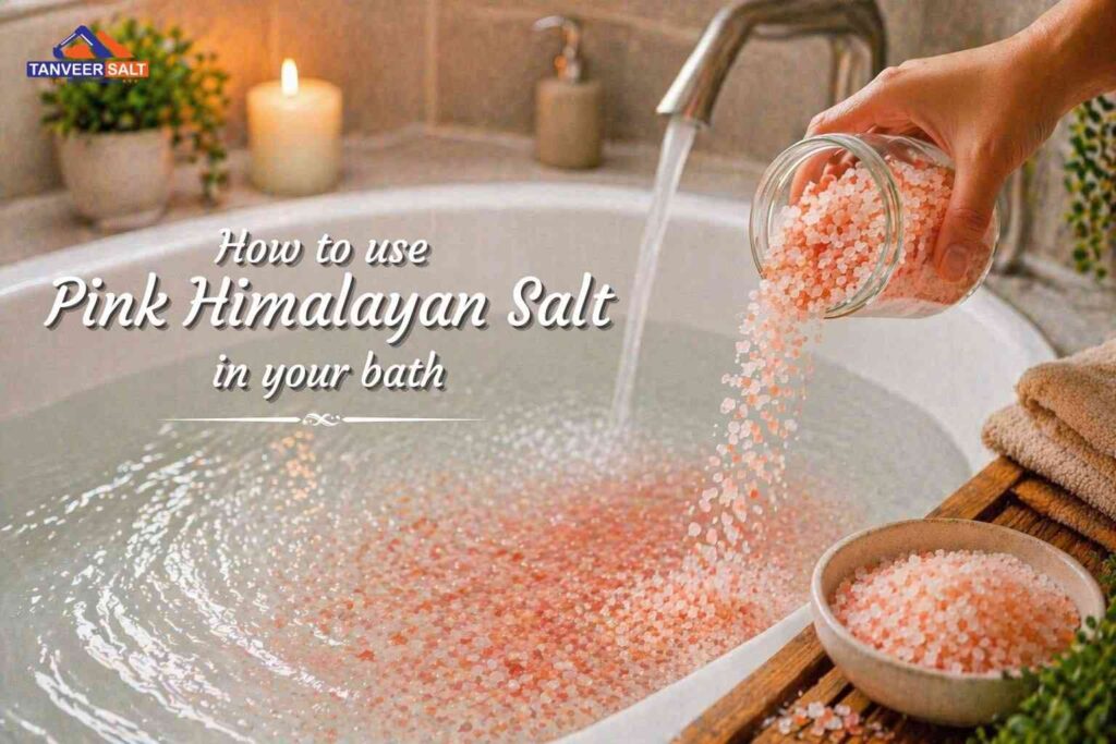 How to use pink Himalayan salt in a bath