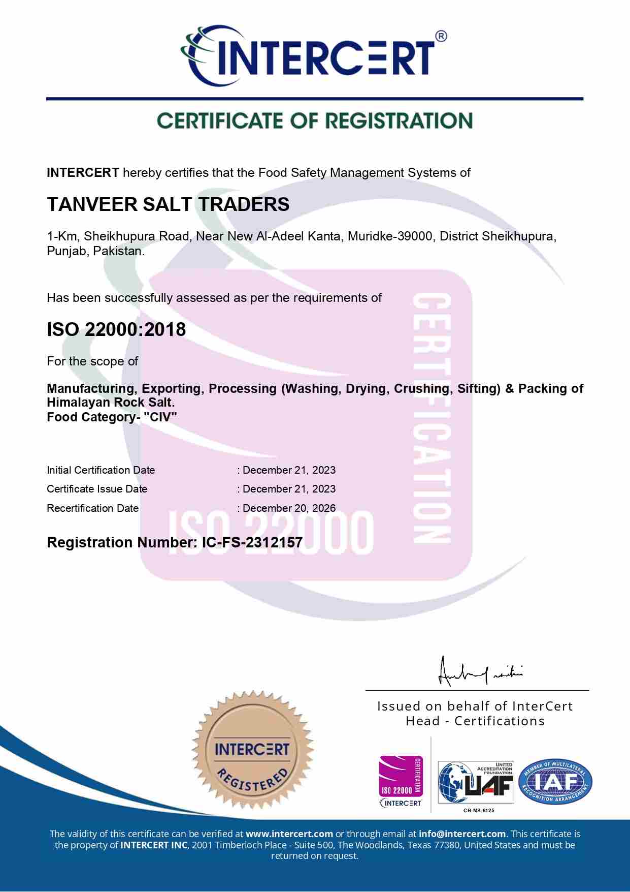ISO 22000 2018