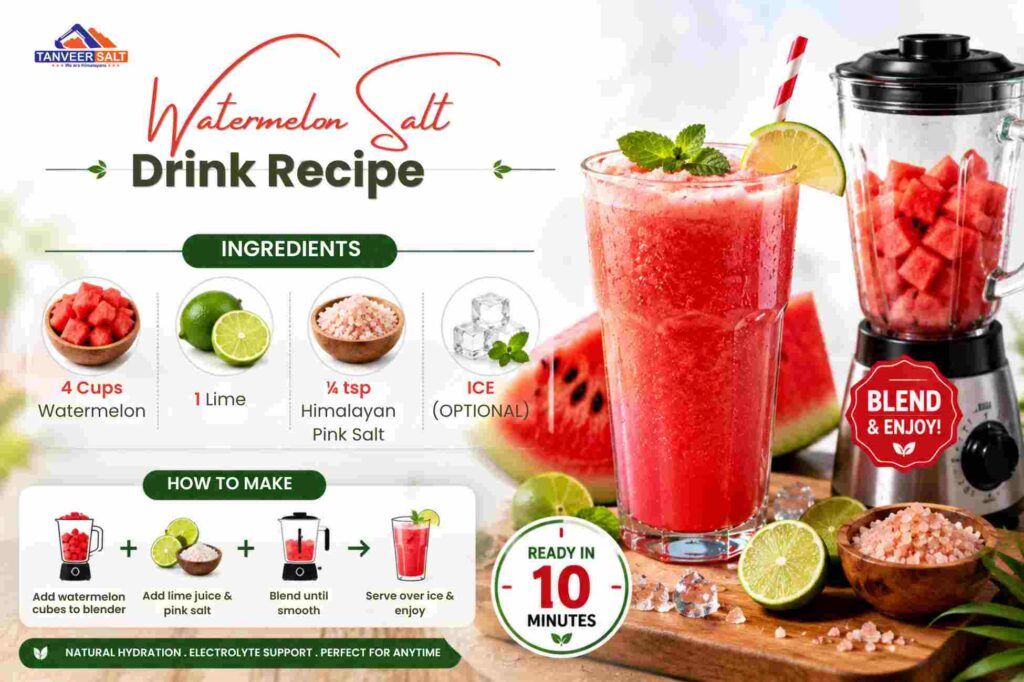 Watermelon with Himalayan Salt